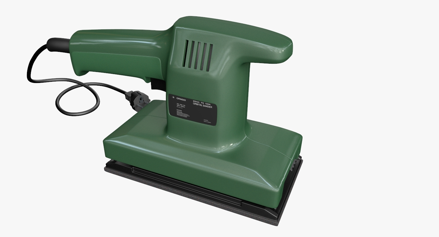3D electric sander model TurboSquid 1415795