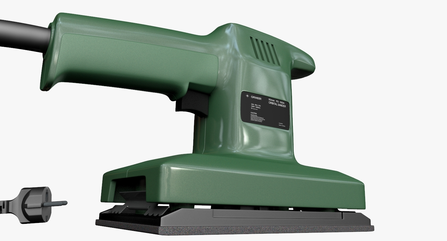 3D electric sander model TurboSquid 1415795