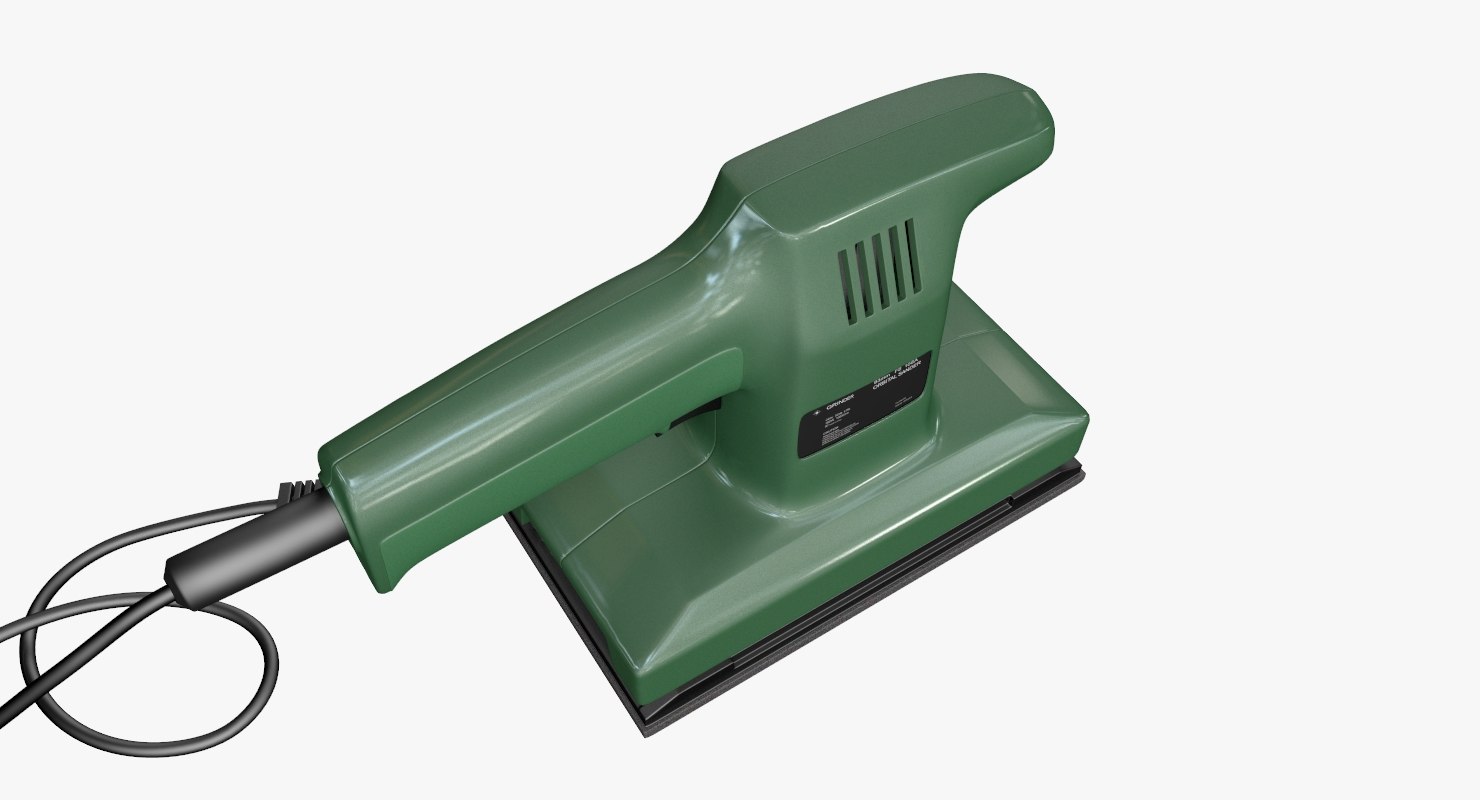 3D electric sander model TurboSquid 1415795