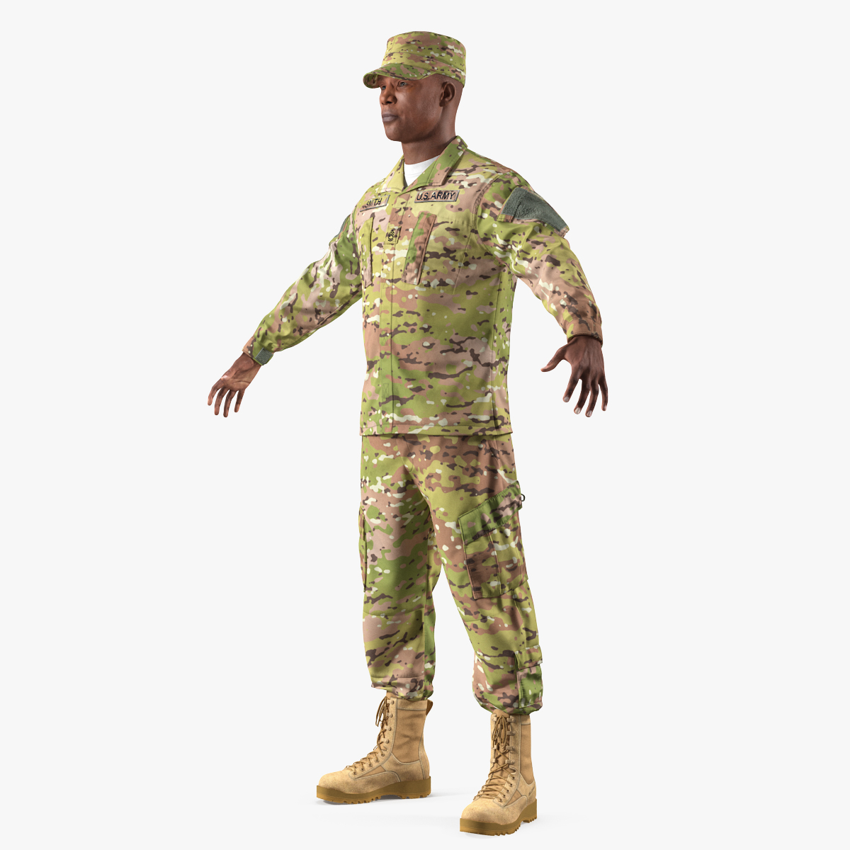 3D army soldier camo uniform - TurboSquid 1415740