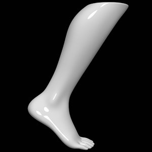 mannequin foot man 3D model