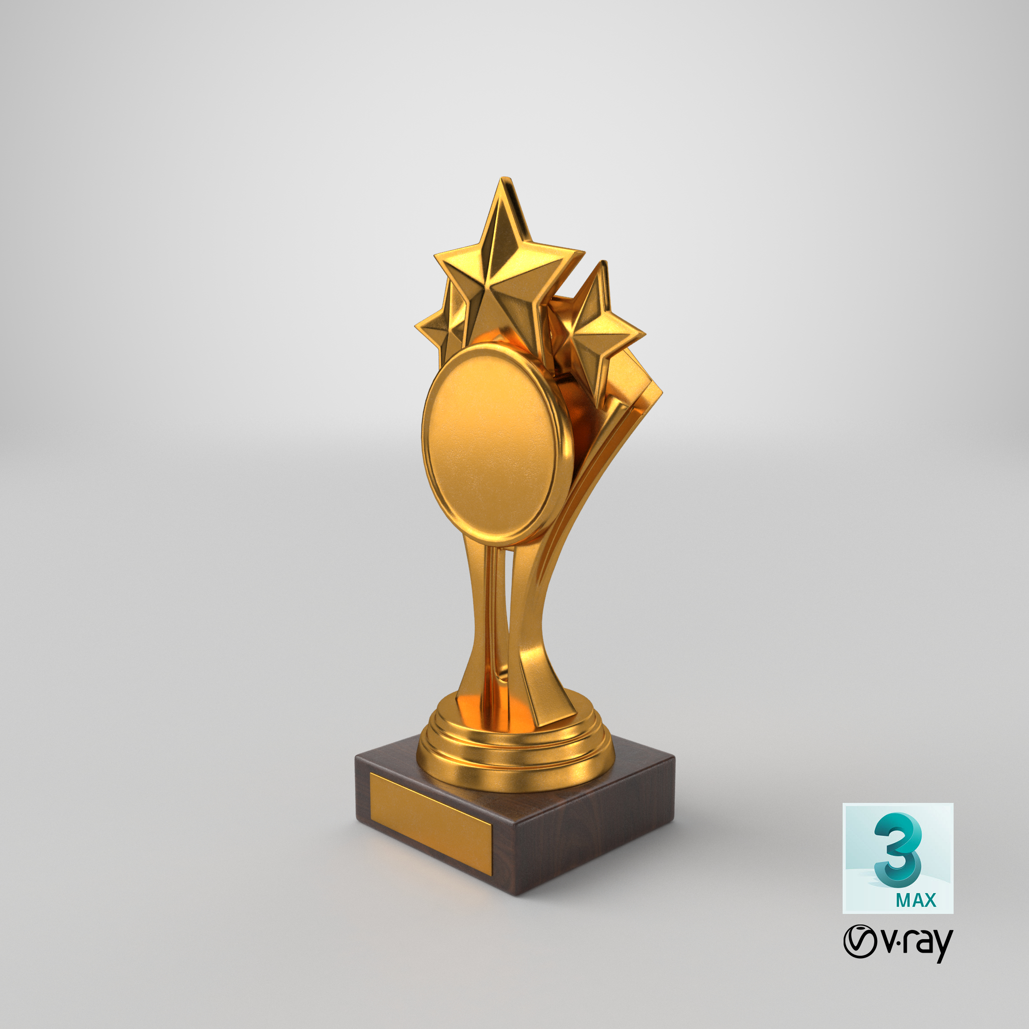 金奖杯73d模型