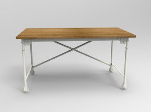 3D old table