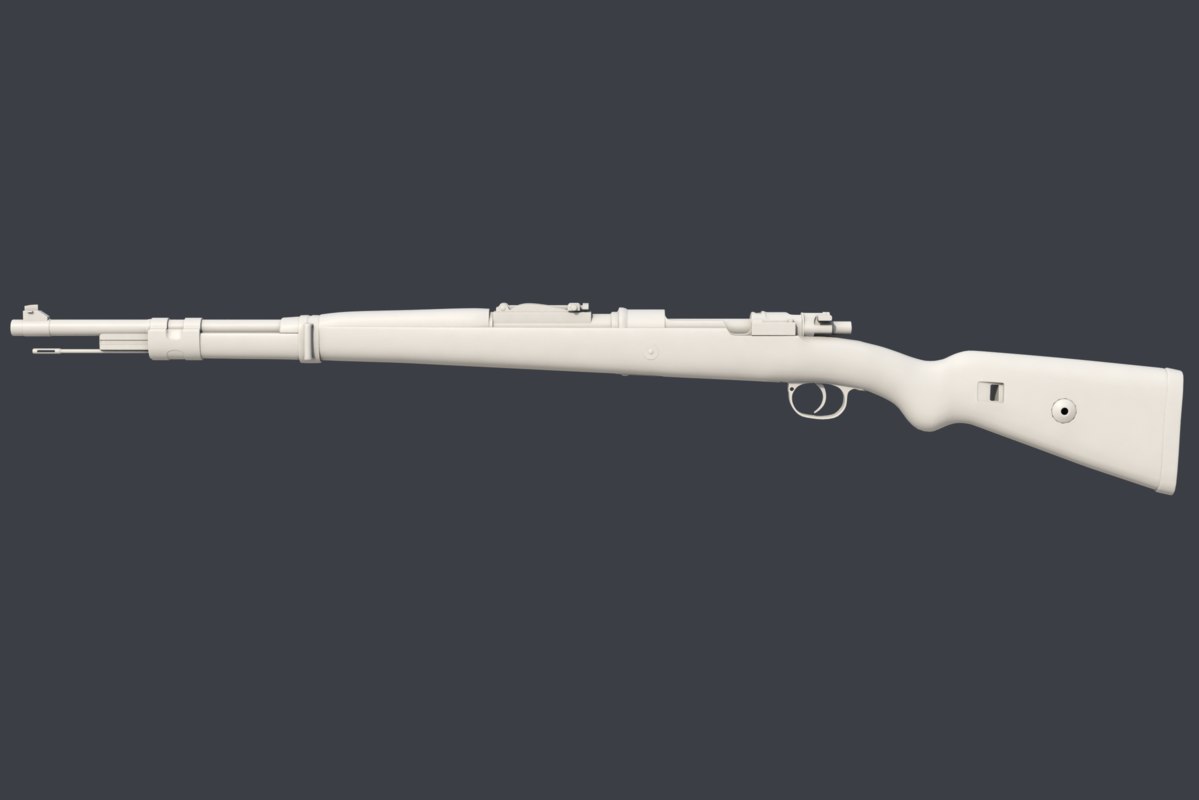 Mauser carbine 98k 3D model TurboSquid 1415827