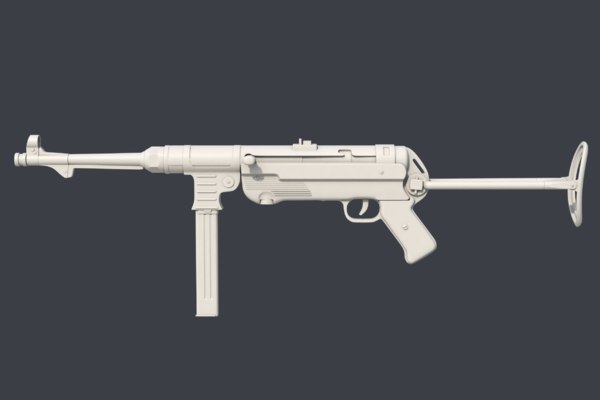 3d Mp 40 Turbosquid