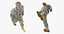 3D african-american army soldier american