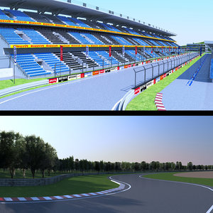 race track 3D model