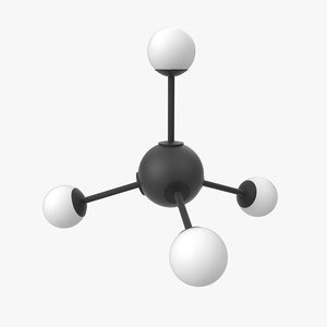 methane molecule 3D model