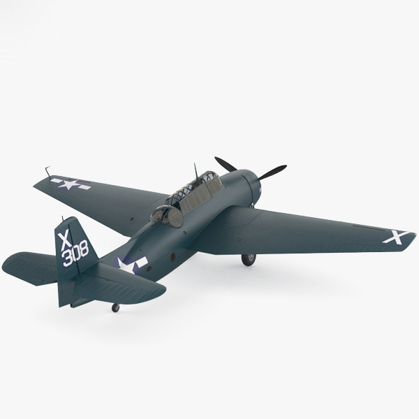 Grumman Tbf Avenger Modelo 3d Turbosquid