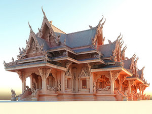 temple ultra hd 3D model
