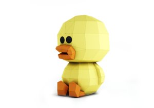 3D duck sally model