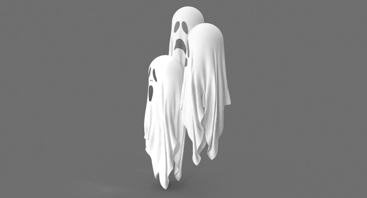3D halloween ghosts model - TurboSquid 1416190