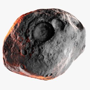 real world asteroid vesta 3D model