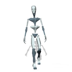 Male walk and stop idle