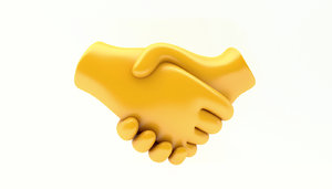 3D emoji hand
