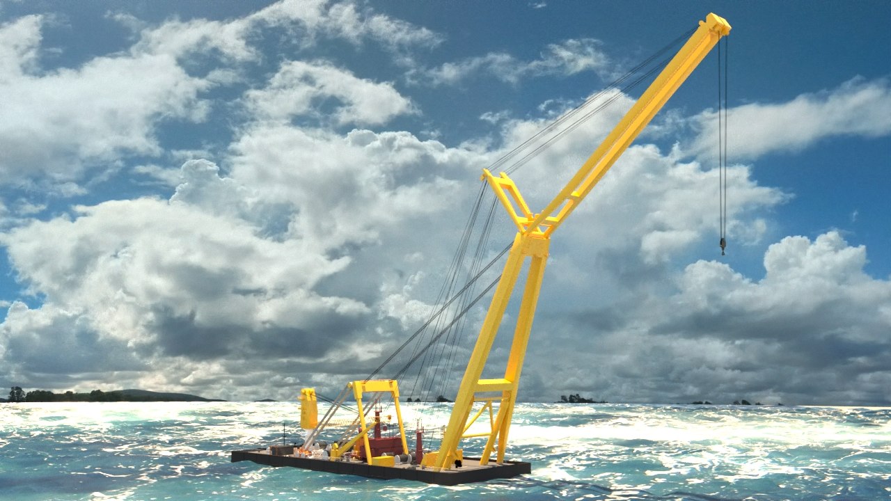 3D model asian hercules crane TurboSquid 1416474