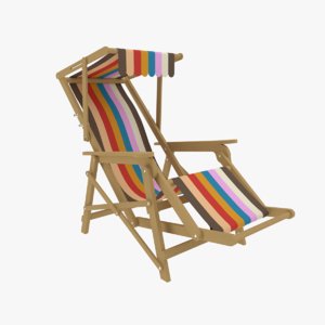 beach chair 3D model