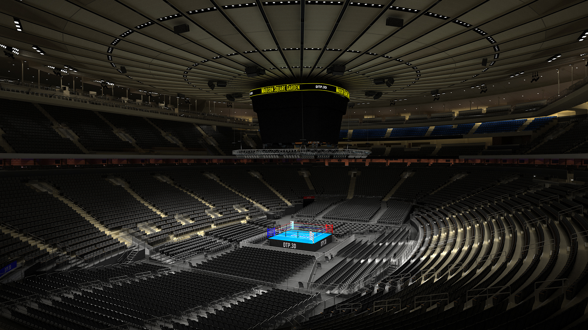 Msg boxing arena audience 3D TurboSquid 1416582