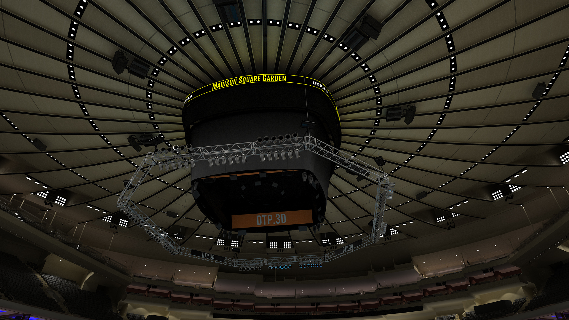 Msg boxing arena audience 3D TurboSquid 1416582