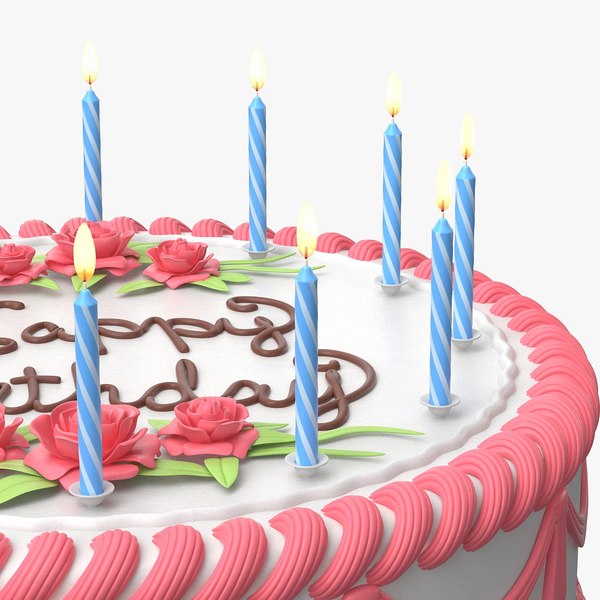 birthday cake 3d model