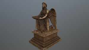 3D model angel statue