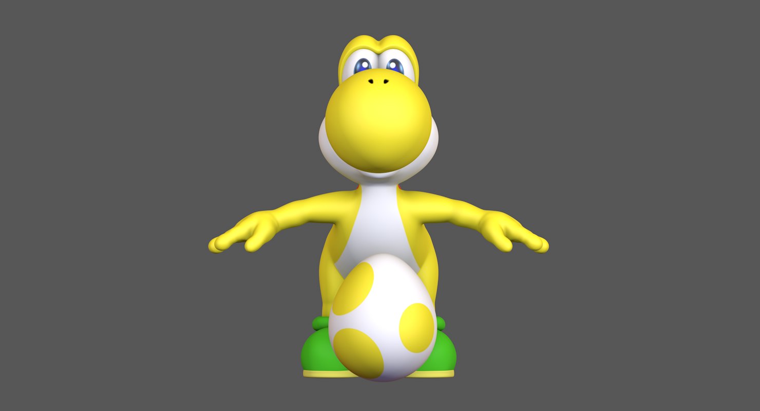 yellow yoshi figure