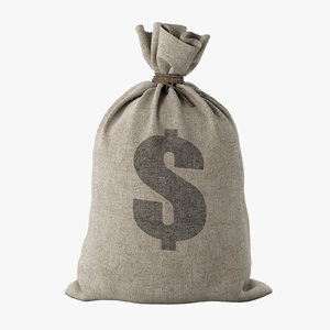 3D money bag