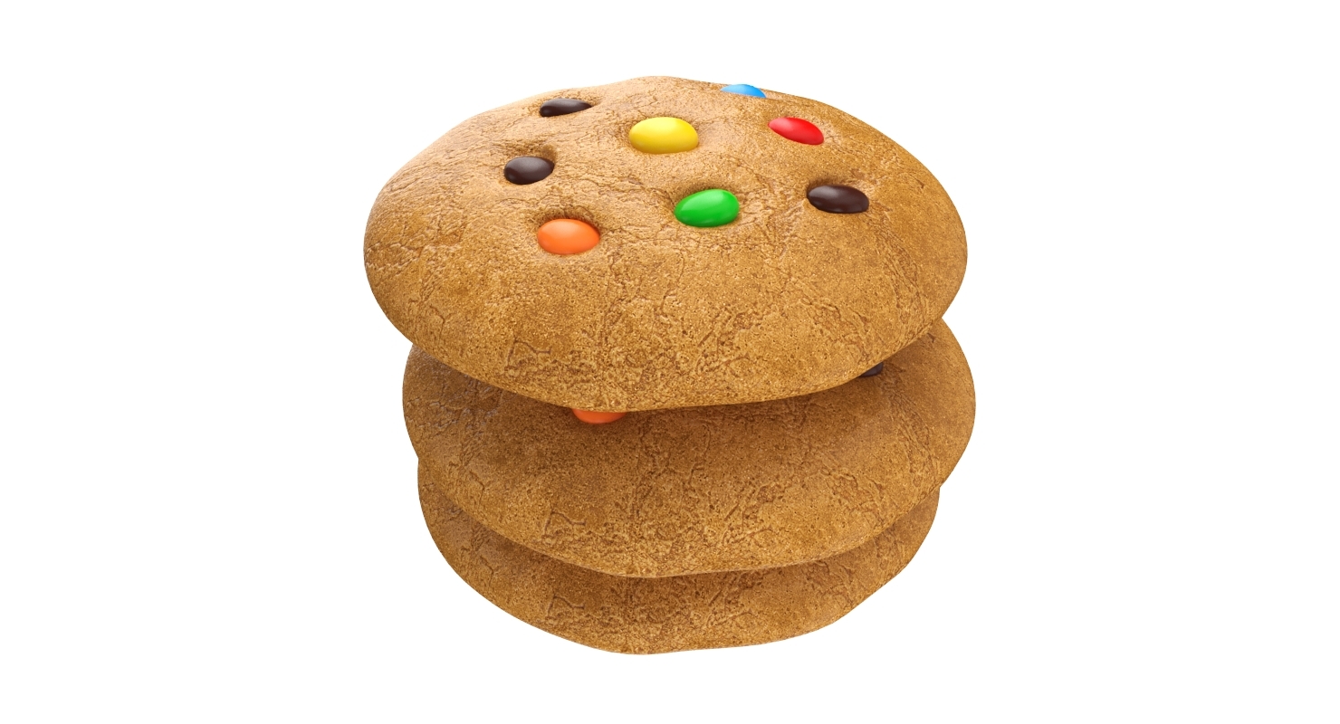 四个饼干集合3d模型