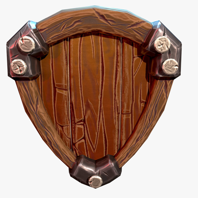 Shield fantasy stylized 3D model TurboSquid 1416993