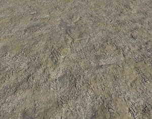 Dirty muddy terrain PBR