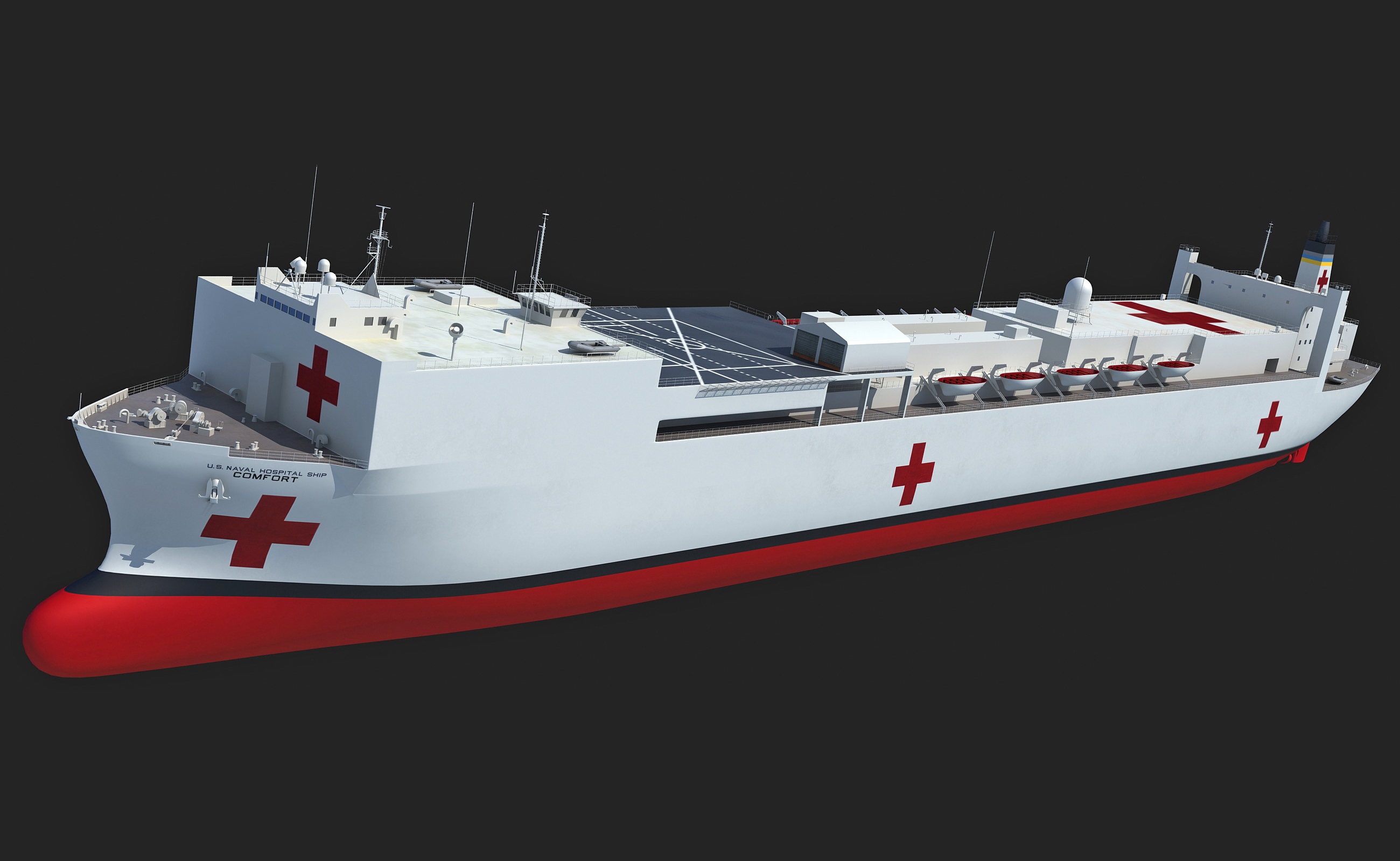 3d Model Usns Comfort T Ah 20 Hospital