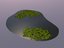 3D water pond lily pads model