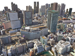 3D model tokio city hd