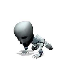 Baby kid creep crawling forward