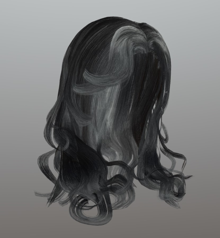 Female hairstyle hair 3D - TurboSquid 1417574