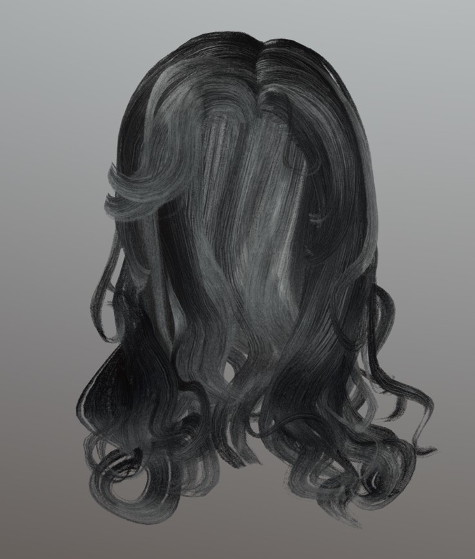 Female hairstyle hair 3D - TurboSquid 1417574