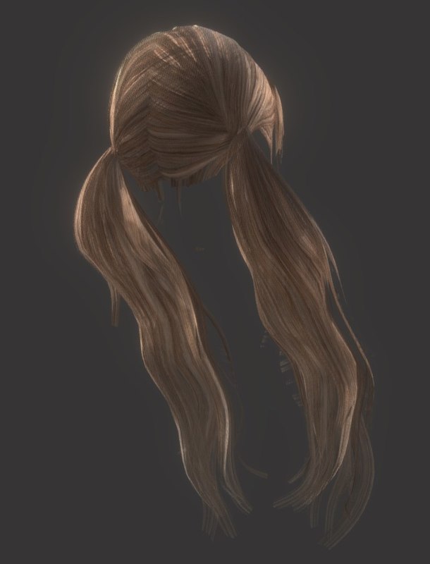 Female Hairstyle Hair 3d Model Turbosquid 1417611 9650