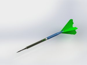 3D rendered arrow darts model
