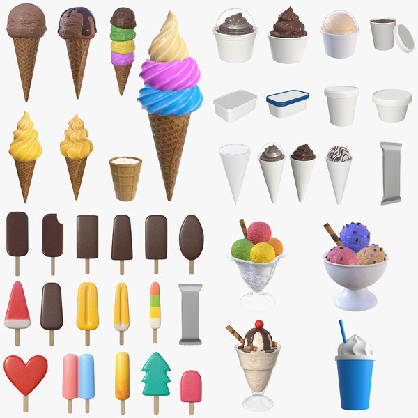 Download Cone Ice Cream 3d Turbosquid 1417722