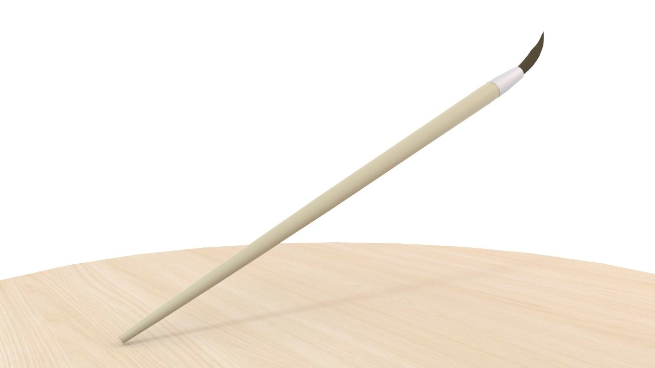 Paint brush rigged prop model TurboSquid 1417737