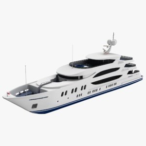 3D trinity yacht model