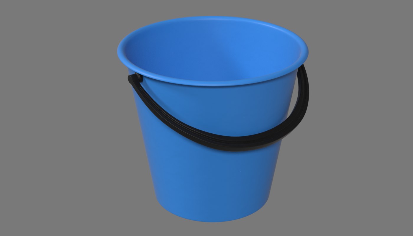 Bucket contains 3D model TurboSquid 1417751