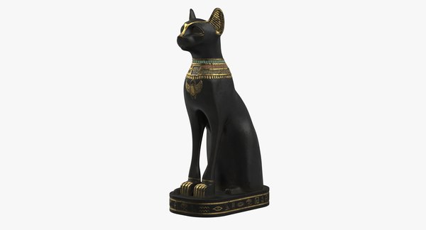 Ancient egyptian black cat model - TurboSquid 1417777