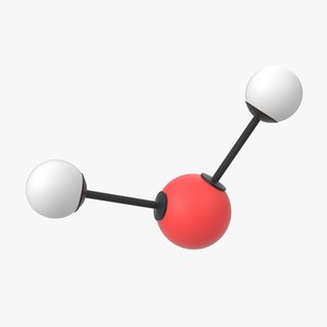 3D water molecule