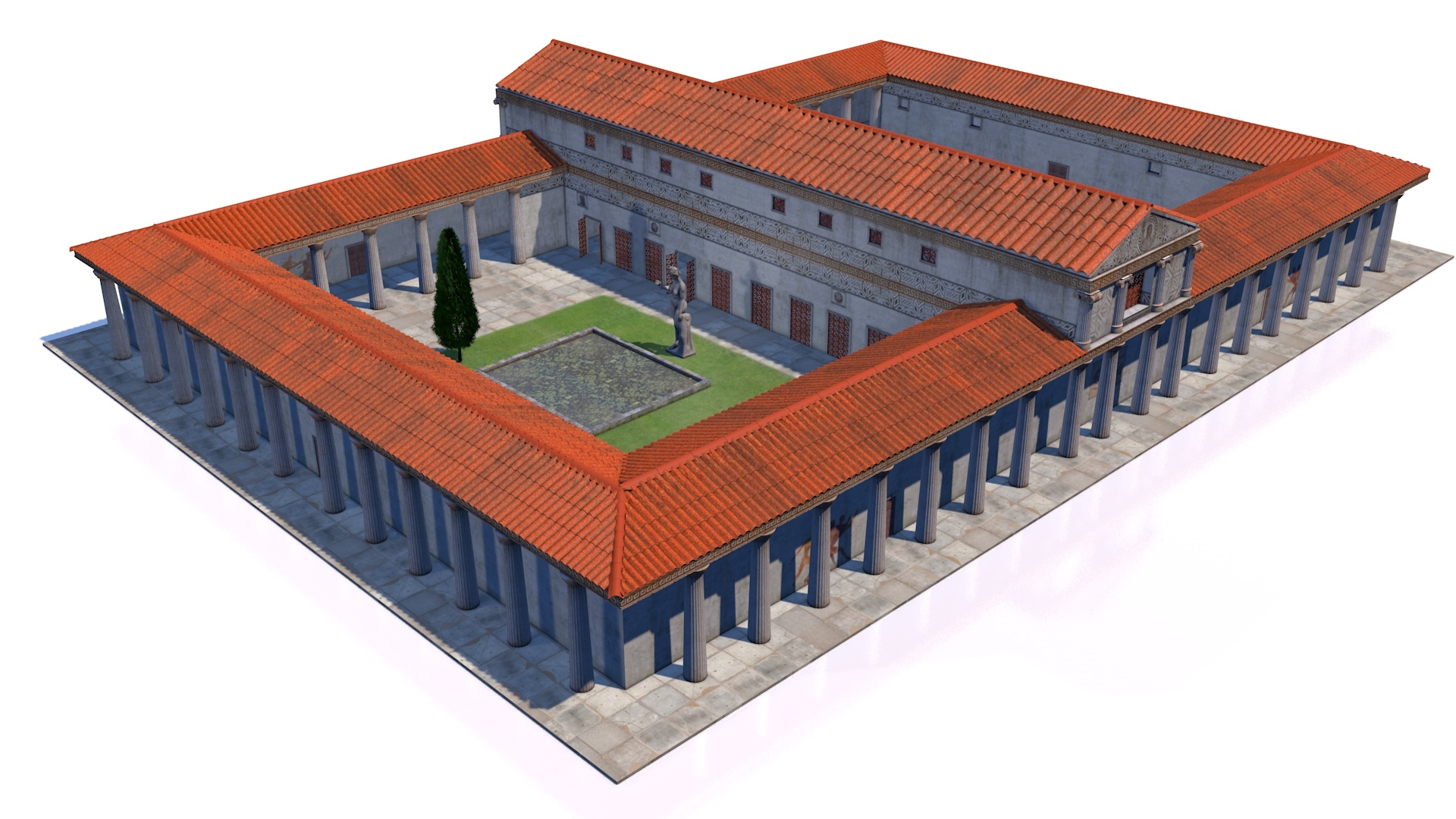 Roman Palace Classical Model Turbosquid 1416496