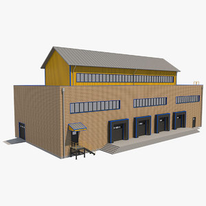 warehouse building 3D model
