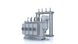 3D model power transformer