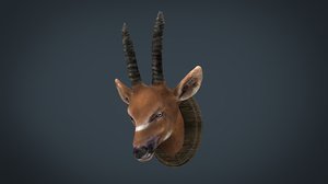 african antelope mount 3D model