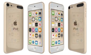 apple ipod touch gold 3D model