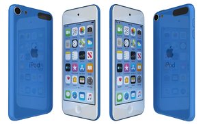 apple ipod touch blue 3D model